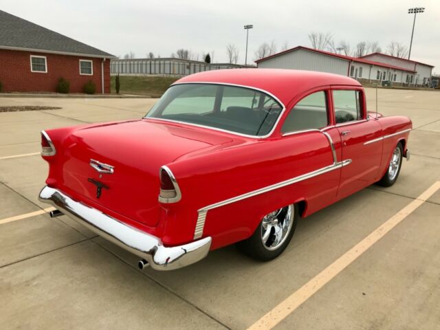 1955 Red Chevrolet Bel Air/150/210 Coupe