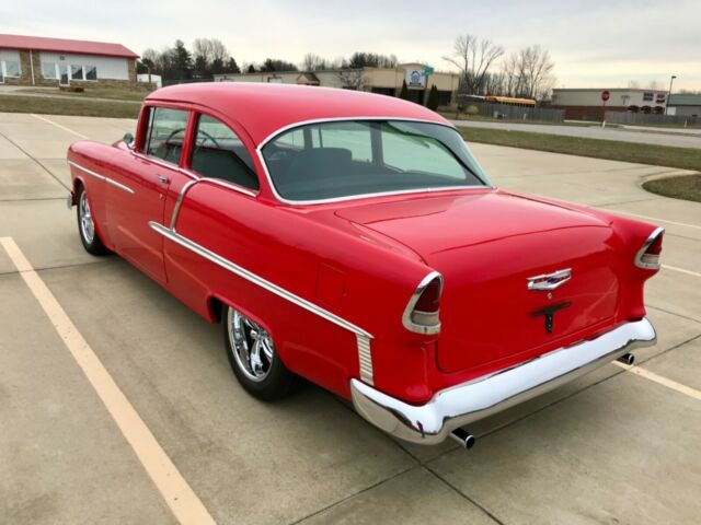 1955 Red Chevrolet Bel Air/150/210 Coupe