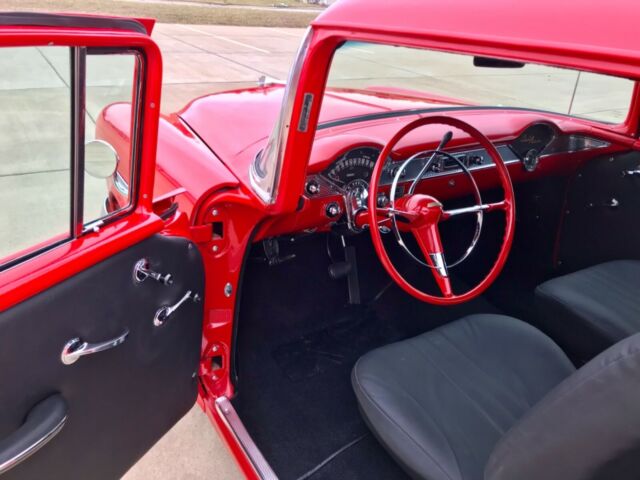 1955 Red Chevrolet Bel Air/150/210 Coupe