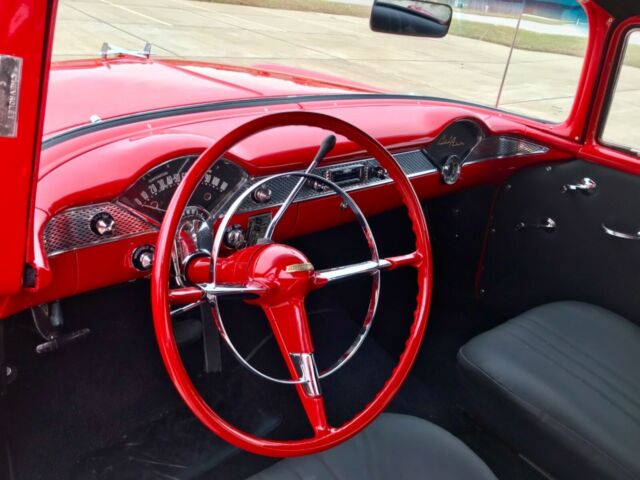 1955 Red Chevrolet Bel Air/150/210 Coupe