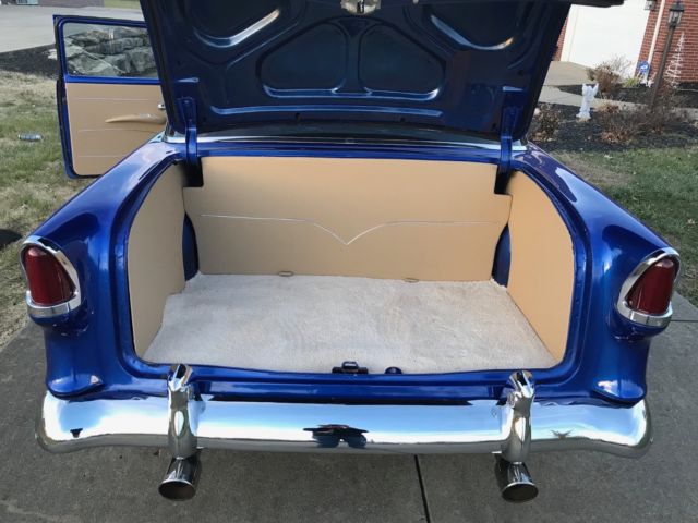 1955 Blue Chevrolet Bel Air/150/210 Coupe