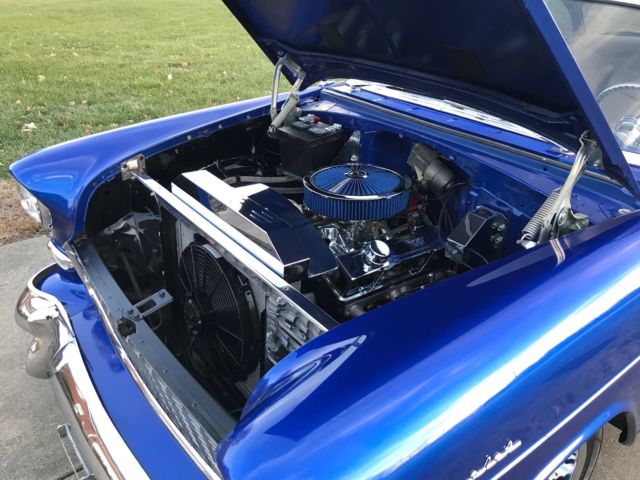 1955 Blue Chevrolet Bel Air/150/210 Coupe