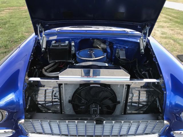 1955 Blue Chevrolet Bel Air/150/210 Coupe