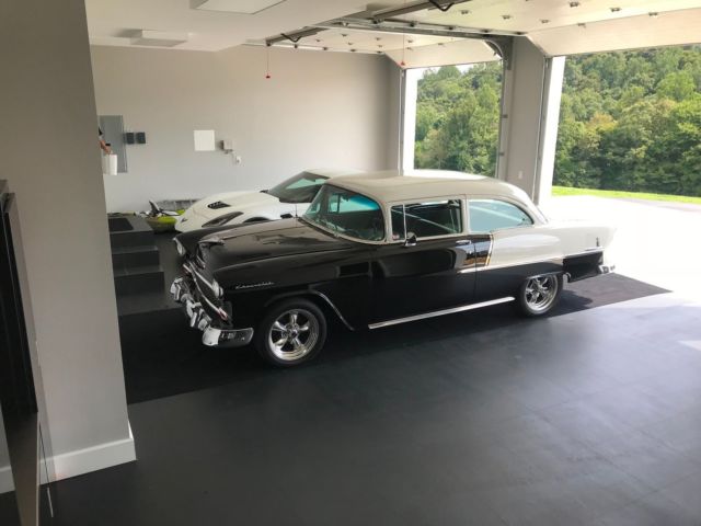 1955 Black Chevrolet Bel air