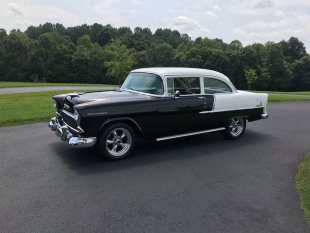 1955 Black Chevrolet Bel air