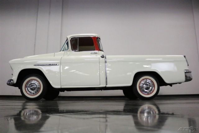 1955 White Chevrolet 3100