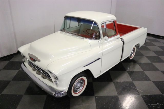 1955 White Chevrolet 3100