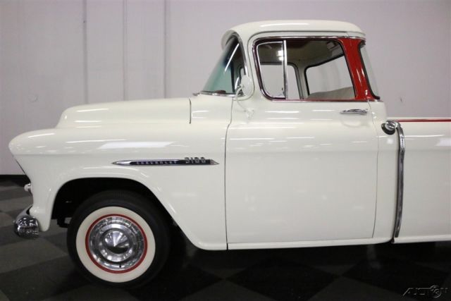 1955 White Chevrolet 3100