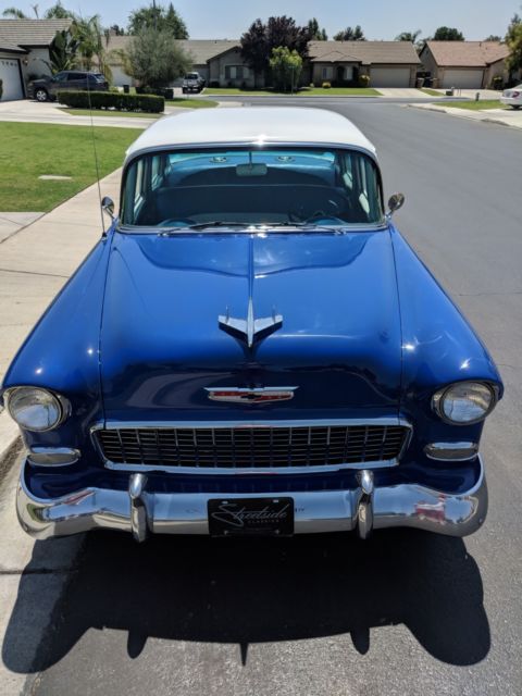 1955 Blue Chevrolet Bel Air/150/210