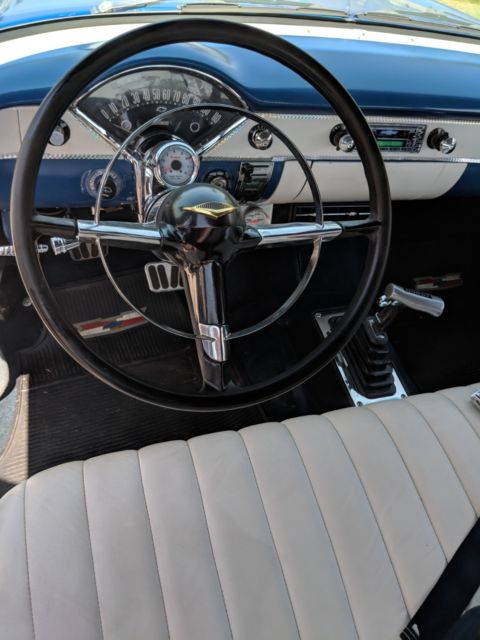 1955 Blue Chevrolet Bel Air/150/210