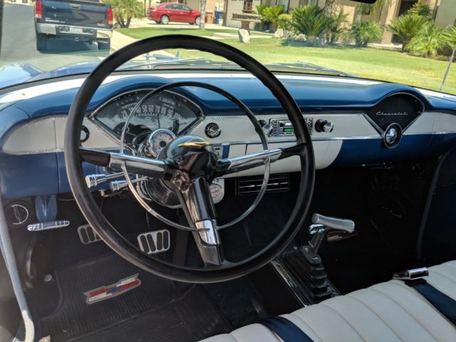 1955 Blue Chevrolet Bel Air/150/210