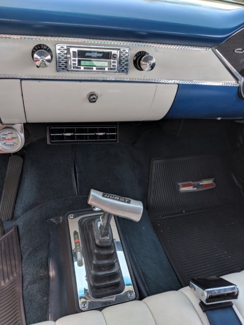 1955 Blue Chevrolet Bel Air/150/210