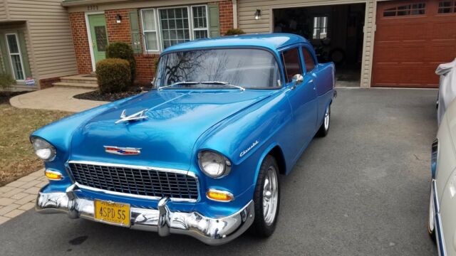 1955 Blue Chevrolet Bel Air/150/210 2 Door