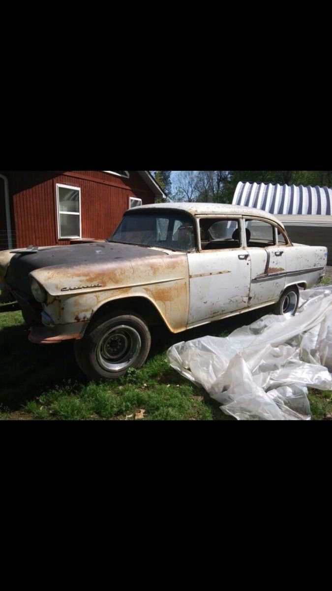 1955 White Chevrolet 150
