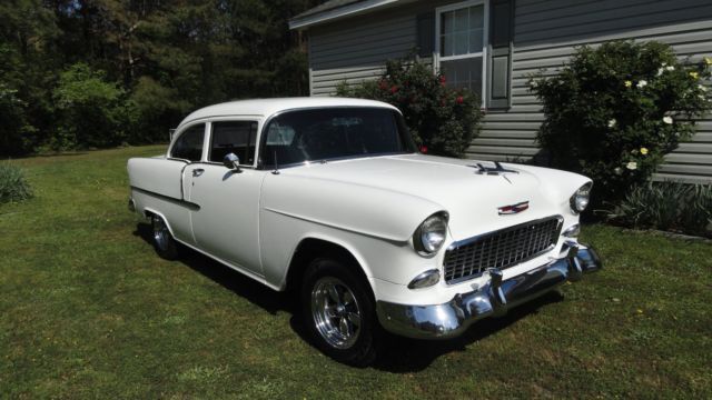 1955 Red Chevrolet Bel Air/150/210 Coupe