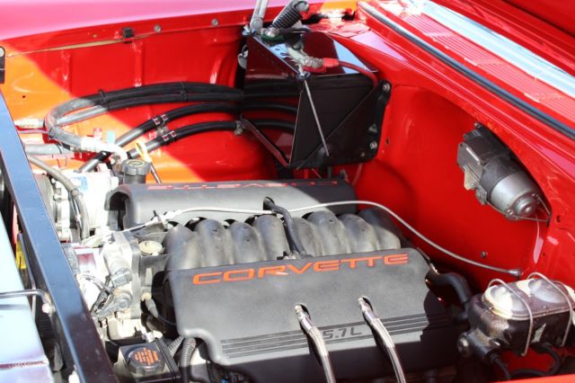 1955 Red Chevrolet Bel Air/150/210 Coupe