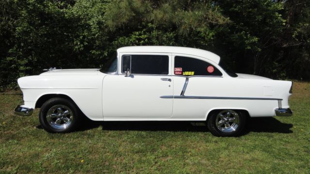 1955 Red Chevrolet Bel Air/150/210 Coupe