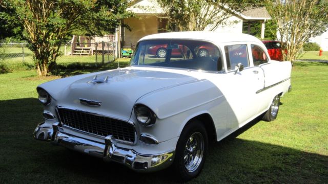 1955 Red Chevrolet Bel Air/150/210 Coupe