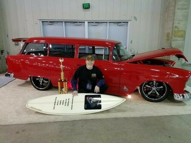 1955 Red Ford Mustang Wagon