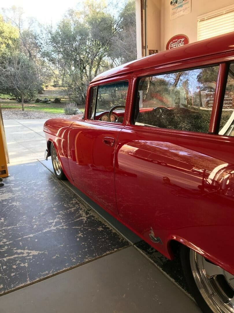 1955 Red Ford Mustang Wagon