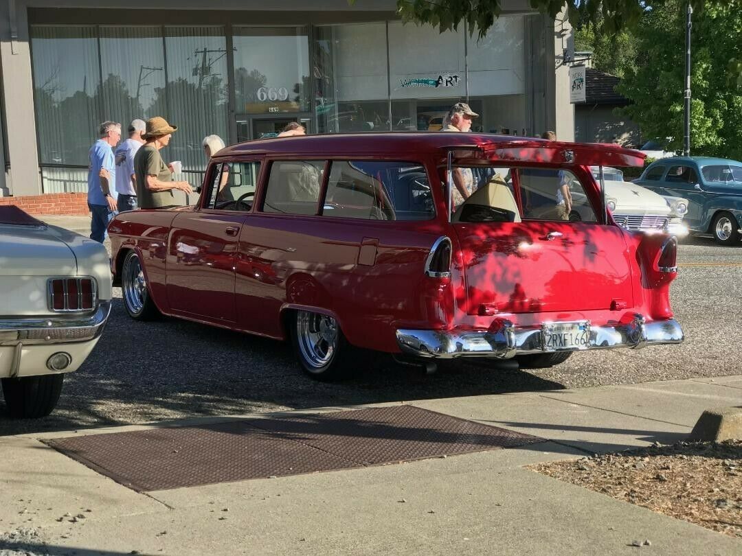 1955 Red Ford Mustang Wagon