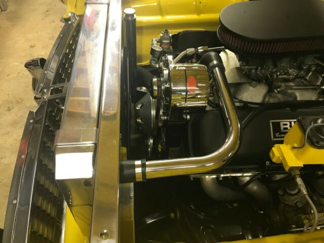 1955 Yellow and White Chevrolet 150 Post Coupe