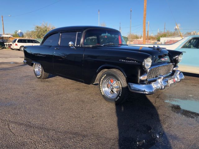 1955 Black Chevrolet Bel Air/150/210 Coupe