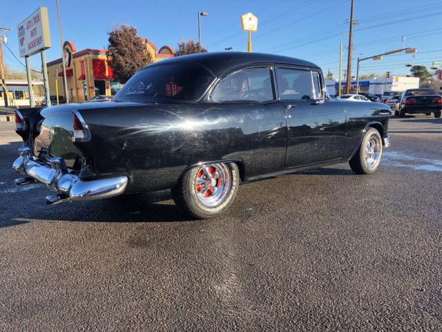 1955 Black Chevrolet Bel Air/150/210 Coupe
