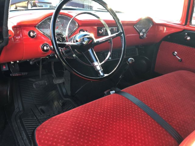 1955 Black Chevrolet Bel Air/150/210 Coupe