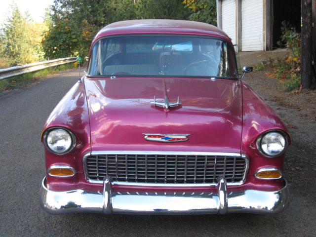 1955 Red Chevrolet Bel Air/150/210 Wagon