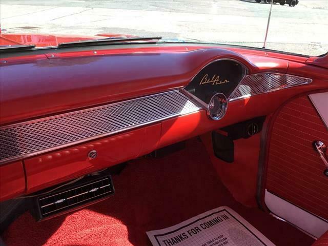 1955 Red Chevrolet 2 Dr Sedan 2 Dr Sedan