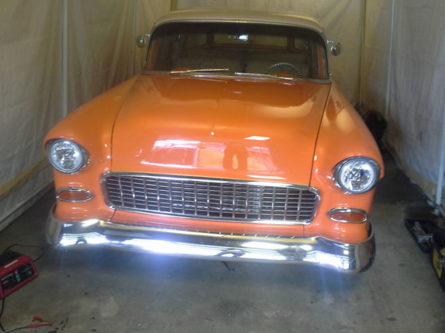 1955 Orange/Tan Chevrolet Bel Air/150/210 Wagon