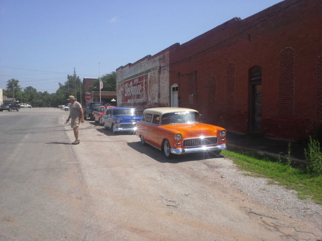 1955 Orange/Tan Chevrolet Bel Air/150/210 Wagon