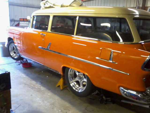 1955 Orange/Tan Chevrolet Bel Air/150/210 Wagon