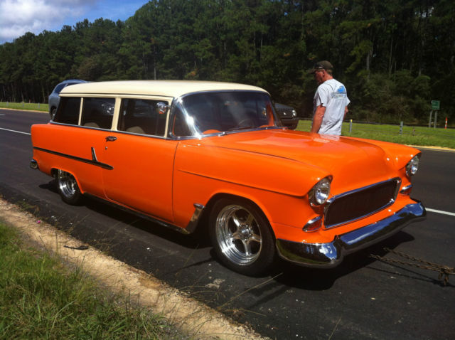 1955 Orange/Tan Chevrolet Bel Air/150/210 Wagon