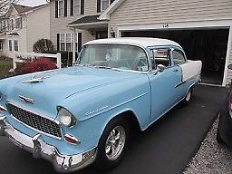 1955 Blue/white Chevrolet Bel Air/150/210 2 Door Sedan