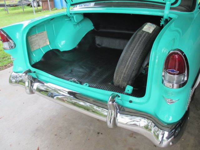 1955 Red Chevrolet Bel Air/150/210