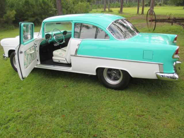 1955 Red Chevrolet Bel Air/150/210