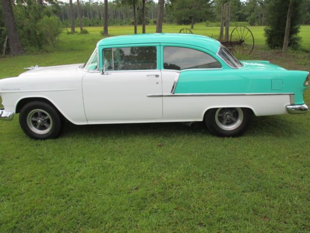 1955 Red Chevrolet Bel Air/150/210