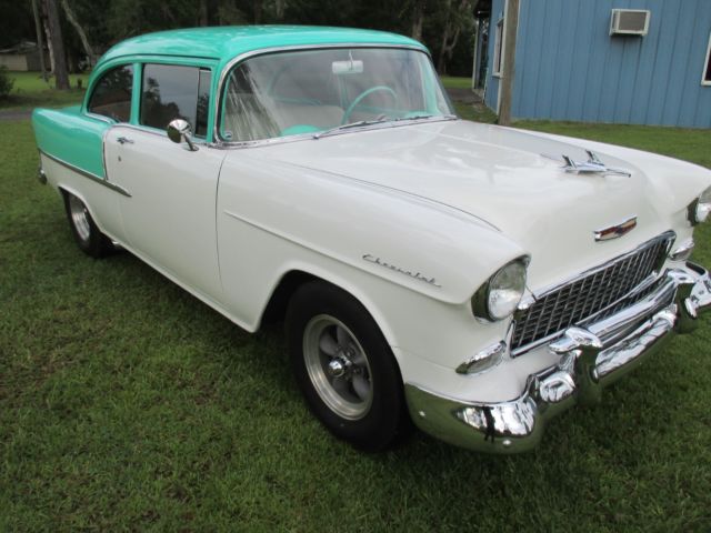 1955 Red Chevrolet Bel Air/150/210