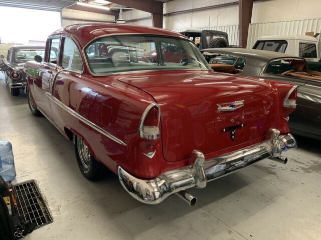 1955 CHERRY RED Chevrolet Bel Air/150/210 Sedan