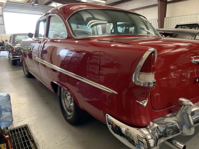 1955 CHERRY RED Chevrolet Bel Air/150/210 Sedan