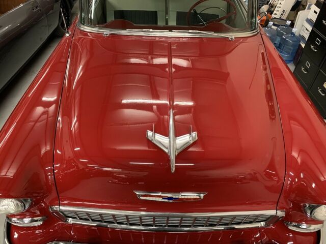 1955 CHERRY RED Chevrolet Bel Air/150/210 Sedan