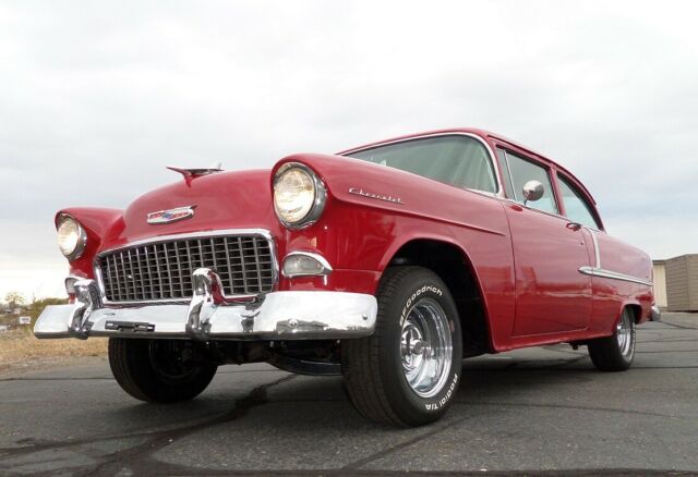 1955 CHERRY RED Chevrolet Bel Air/150/210 Sedan