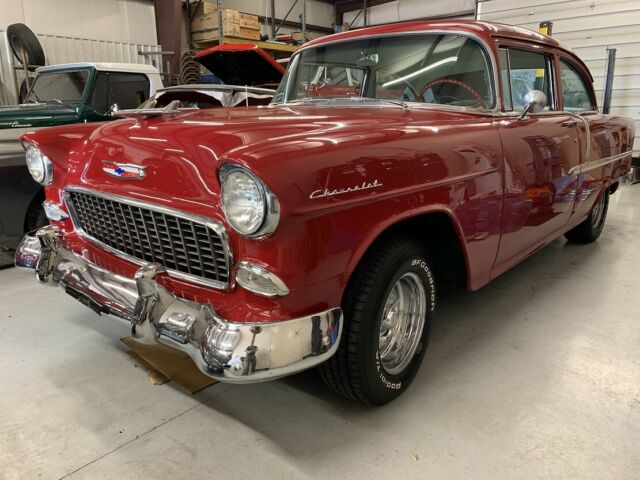 1955 CHERRY RED Chevrolet Bel Air/150/210 Sedan