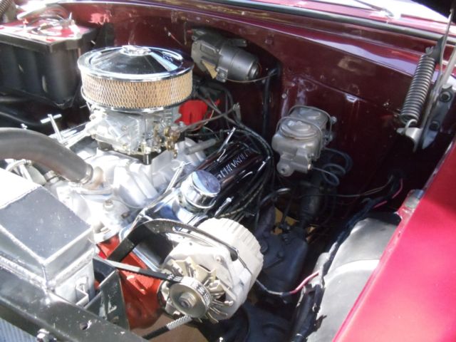1955 Burgundy Chevrolet Bel Air/150/210 Sedan
