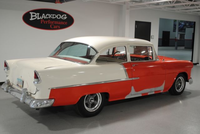 1955 Orange Chevrolet Bel Air/150/210 --