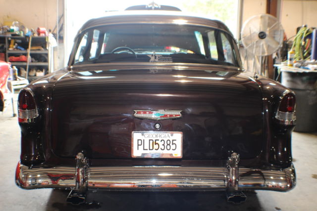 1955 Two Tone - Red, Cream Chevrolet Bel Air/150/210 Coupe