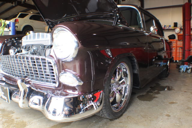 1955 Two Tone - Red, Cream Chevrolet Bel Air/150/210 Coupe