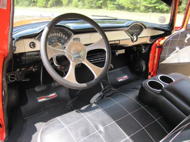 1955 Gypsy Red/India Ivory Chevrolet Bel Air/150/210 Sedan